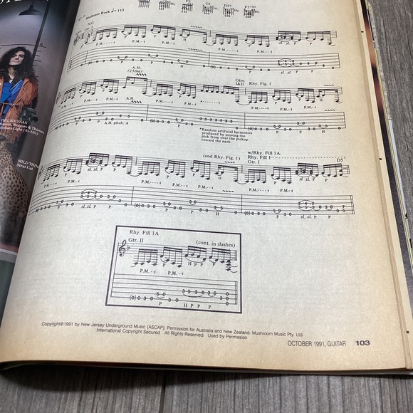 Guitar for the Practicing Musician Magazine October 1991 Skid Row w/post… - Picture 15 of 16